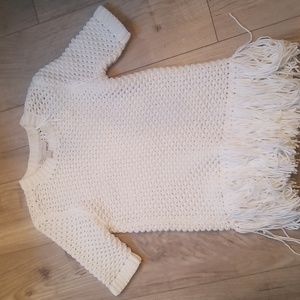 Michael  Kors  ladies white crotchet  sweater.